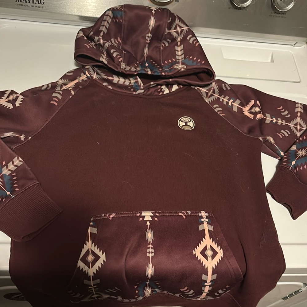 Maroon, youth large hoodie